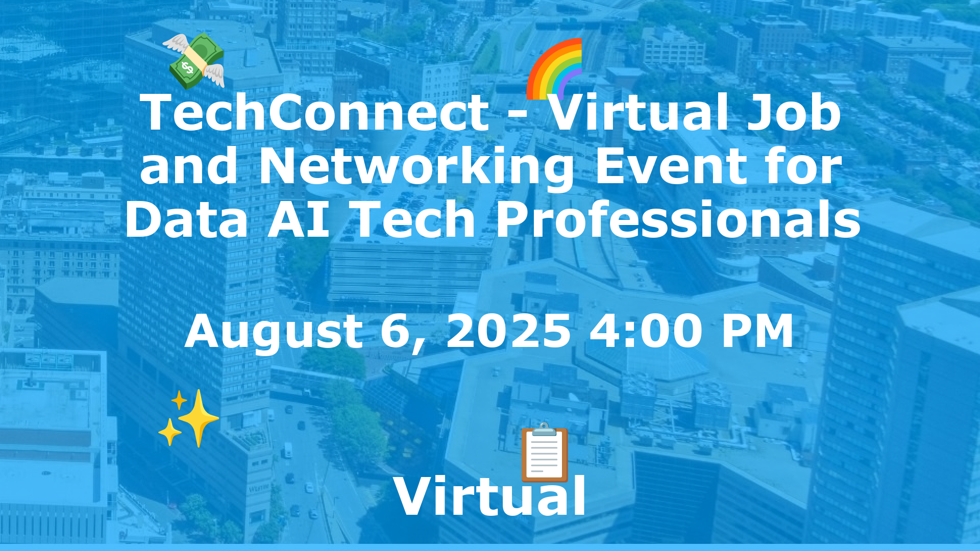 TechConnect - Virtual Job and Networking Event for Data AI Tech Professionals event image